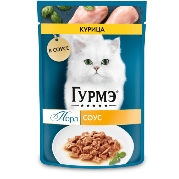 Корм ГУРМЭ курица в соусе 75г
