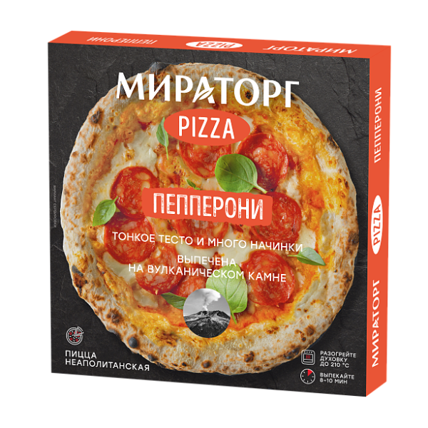 Пицца МИРАТОРГ пепперони замороженная 350гр