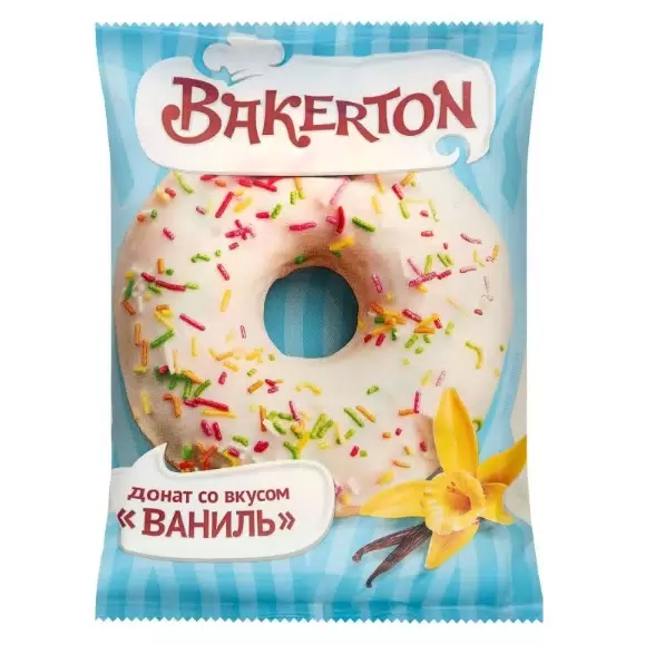 Донат БЭЙКЕРТОН со вкусом ванили 58 гр
